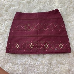 Maroon hollister skirt size 0